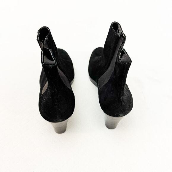 Lauren Ralph Lauren Suede Platform Black Booties Size 11 - Picture 5 of 6